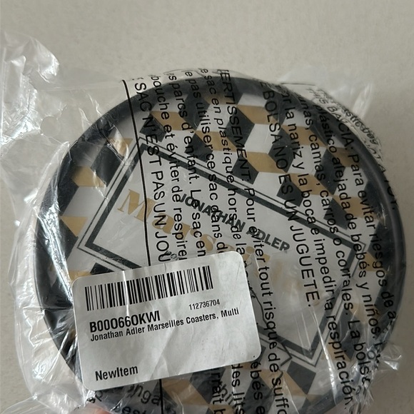 NWT SOLD OUT Jonathan Adler Marseilles Coasters Set of 4 Discontinued - Picture 12 of 14